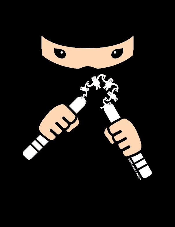 Black Funchucks Ninja 1 FUN CHUCKS