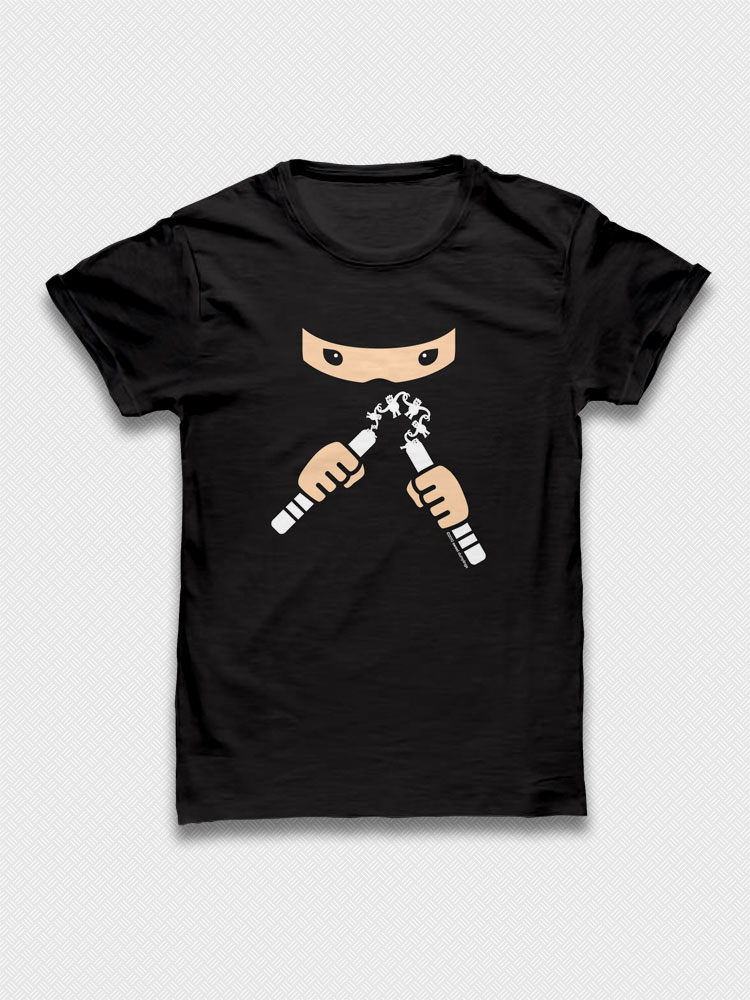 Black Funchucks Ninja 2 TSHIRT FUNCHUCKS